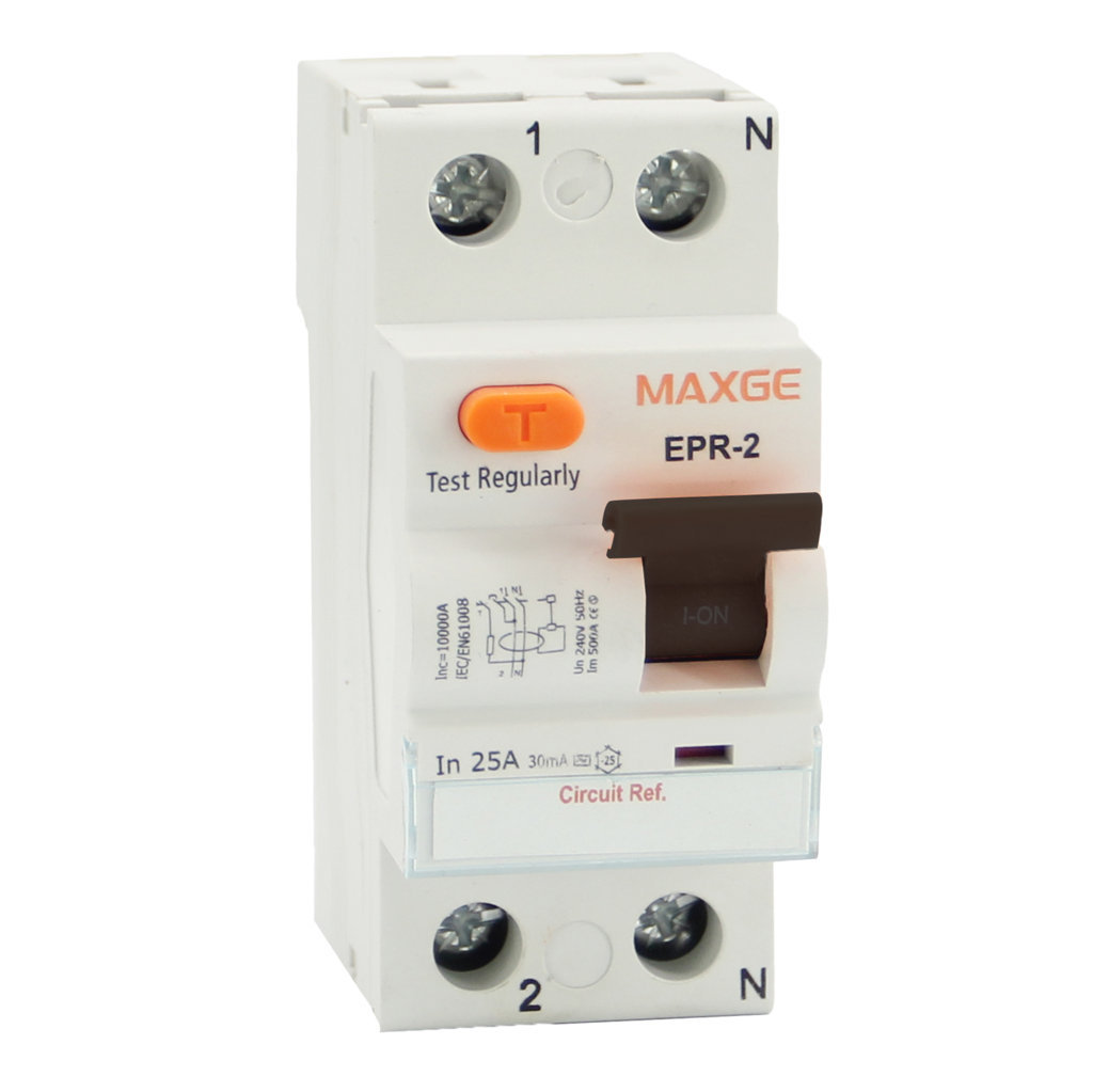 EPR Instantaneous trip differential switches. Residential. Cutting power: 6kA