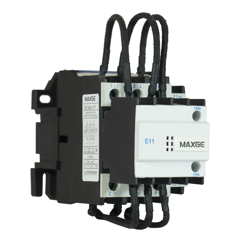 SG19 Maneuver of capacitors to correct the power factor. Without inductances