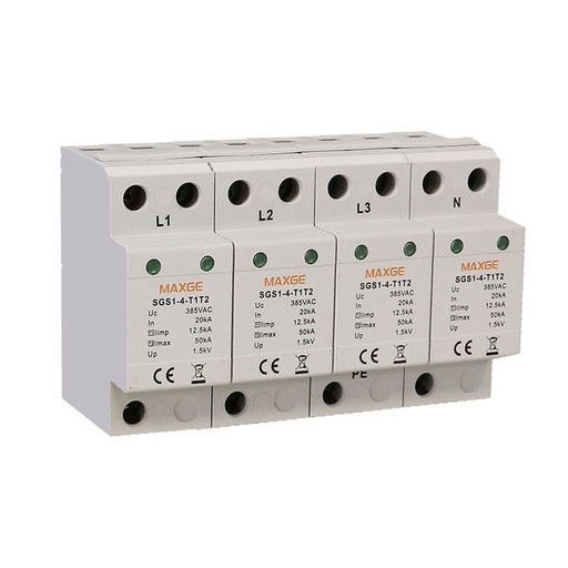 SGS1- Limitadores de sobretensión Tipo 1+2