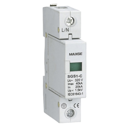 SGS1C Limitadores de sobretensión Tipo 2